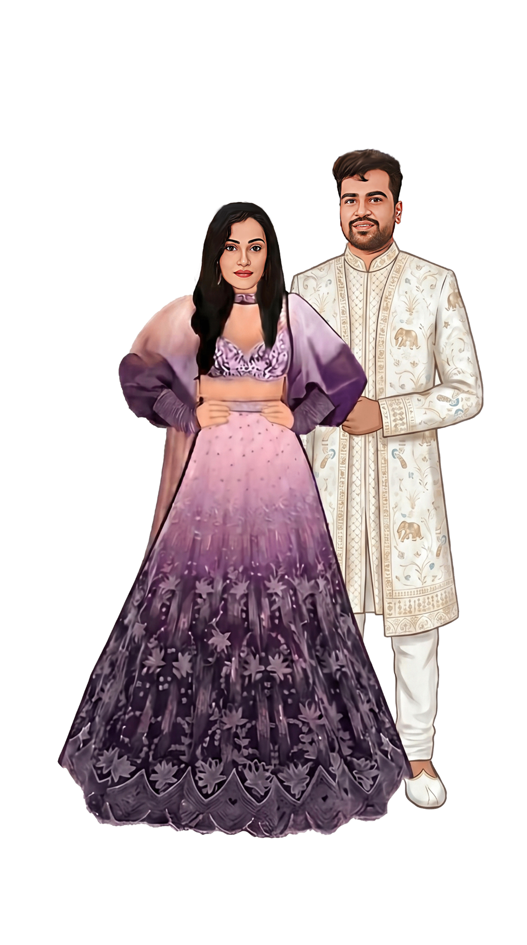 Mehndi celebration illustration